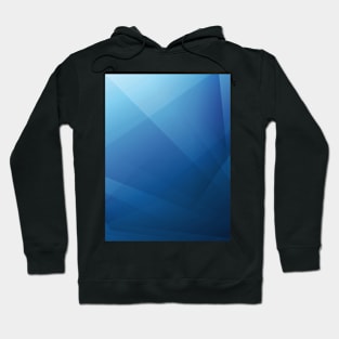 Modern abstract blue transparent crystal pattern Hoodie